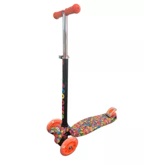 Scuter cu trei roți MAXI SCOOTER cu roți luminoase, BONBON sau