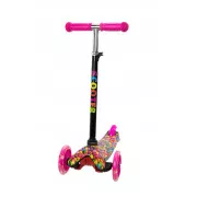 Scuter cu trei roți MAXI SCOOTER cu roți strălucitoare, BONBON