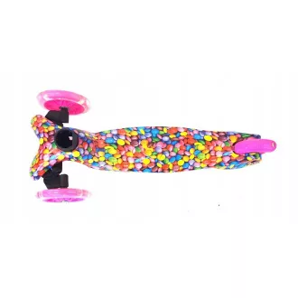 Scuter cu trei roți MAXI SCOOTER cu roți strălucitoare, BONBON