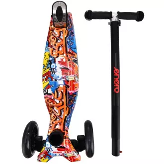 Scuter cu trei roți pentru copii MAXI SCOOTER STREET-ART