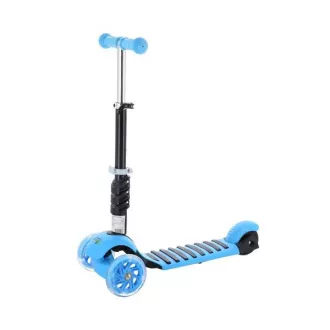 MINI SCOOTER 2in1 scuter cu trei roți cu LED-uri, albastru MINI SCOOTER 2in1 scuter cu trei roți cu LED-uri, albastru