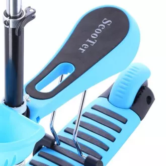MINI SCOOTER 2in1 scuter cu trei roți cu LED-uri, albastru MINI SCOOTER 2in1 scuter cu trei roți cu LED-uri, albastru