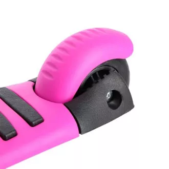 Trotineta cu trei roti pentru copii MINI SCOOTER 2 in 1 cu roti LED stralucitoare, roz