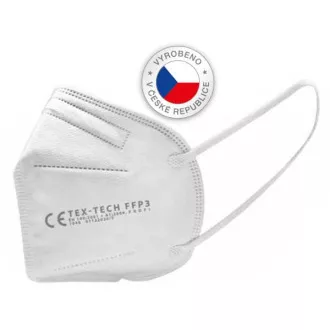Mască de respirație/mască de protecție FFP3, albă, 20 buc, fabricată în CZ