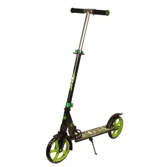Trotinetă PB SKULL 2023 cu suport, 200mm, negru-verde