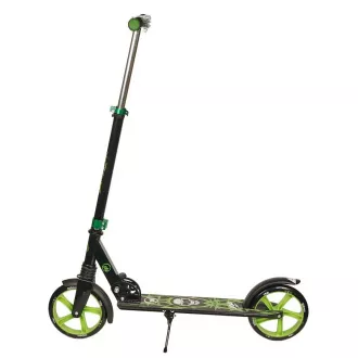 Trotinetă PB SKULL 2023 cu suport, 200mm, negru-verde