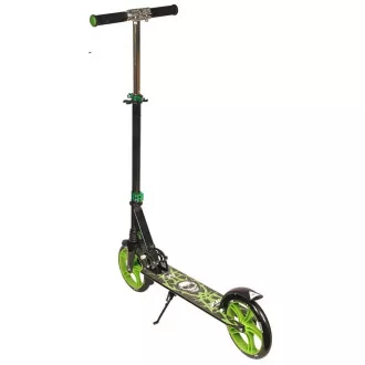 Trotinetă PB SKULL 2023 cu suport, 200mm, negru-verde