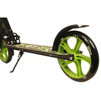 Trotinetă PB SKULL 2023 cu suport, 200mm, negru-verde