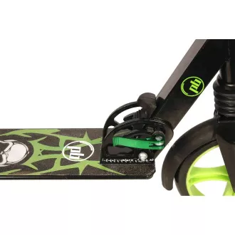 Trotinetă PB SKULL 2023 cu suport, 200mm, negru-verde