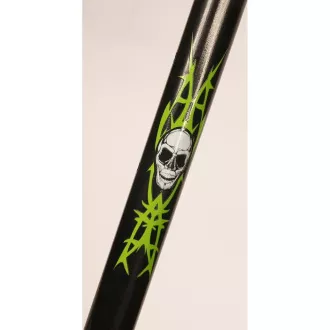 Trotinetă PB SKULL 2023 cu suport, 200mm, negru-verde