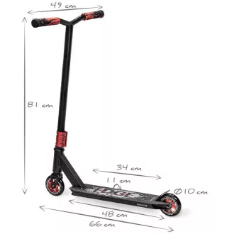 Trotineta Freestyle MOVINO Stunt EDGE, Black-Red Edition Trotineta Freestyle MOVINO Stunt EDGE, Black-Red Edition