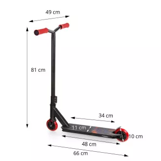 Freestyle scuter MOVINO Stunt NITRO roșu Freestyle scuter MOVINO Stunt NITRO roșu