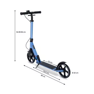 Scuter pliabil MOVINO City Comfort , negru - Blue Edition Scuter pliabil MOVINO City Comfort , negru - Blue Edition