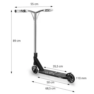 Trotineta de freestyle MOVINO Stunt X-Core, Black Mission