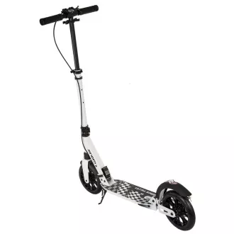 Trotinetă pliabilă ENERO ULTRA SPEED cu frână pe disc, 200mm, alb