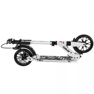 Trotinetă pliabilă ENERO ULTRA SPEED cu frână pe disc, 200mm, alb
