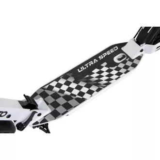 Trotinetă pliabilă ENERO ULTRA SPEED cu frână pe disc, 200mm, alb