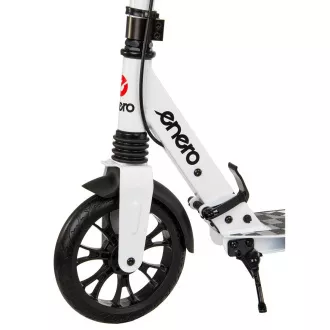 Trotinetă pliabilă ENERO ULTRA SPEED cu frână pe disc, 200mm, alb