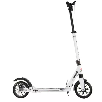 Trotinetă pliabilă ENERO ULTRA SPEED cu frână pe disc, 200mm, alb