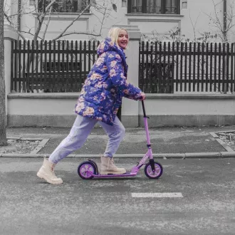 Scooter Story Civic Civic Comfort Air-wheels pliabil Kick, violet Scooter Story Civic Civic Comfort Air-wheels pliabil Kick, violet