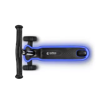Trotineta pentru copii cu trei roti Cariboo LEDstar, neagra