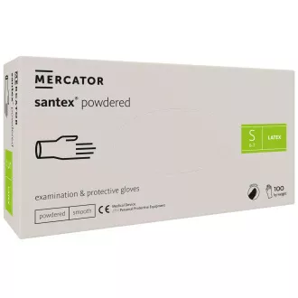 SANTEX POWDERED - Mănuși de corp din latex pudrat, 100 buc, XL