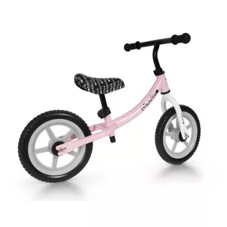 Balansoar pentru copii MOVINO Cariboo CLASSIC, roți 12'', roz-gri