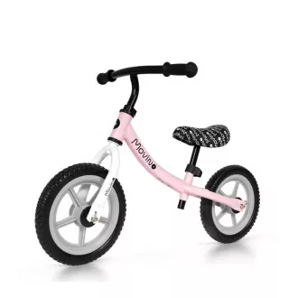 Balansoar pentru copii MOVINO Cariboo CLASSIC, roți 12'', roz-gri