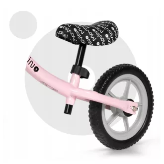 Balansoar pentru copii MOVINO Cariboo CLASSIC, roți 12'', roz-gri