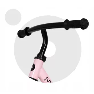 Balansoar pentru copii MOVINO Cariboo CLASSIC, roți 12'', roz-gri