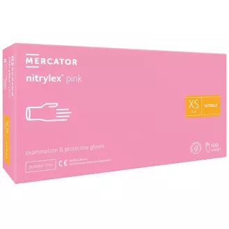 NITRYLEX PINK - Mănuși din nitril (fără pulbere) roz, 100 buc, L NITRYLEX PINK - Mănuși din nitril (fără pulbere) roz, 100 buc, L