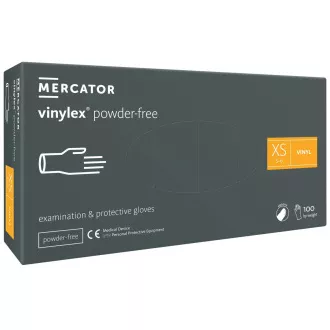 VINYLEX POWDER FREE - Mănuși din vinil (fără pulbere) albe, 100 buc, L