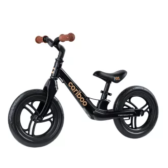 Bicicletă de echilibru pentru copii MOVINO Cariboo MAGNESIUM PRO 12", Espresso-Negru