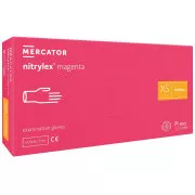 NITRYLEX MAGENTA - Mănuși de nitril (fără pudră), 100 buc, M