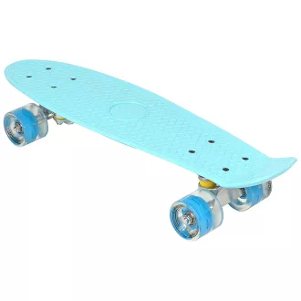 Pennyboard ENERO BABY BLUE, 56 cm cu roți cu LED