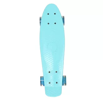 Pennyboard ENERO BABY BLUE, 56 cm cu roți cu LED