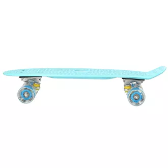 Pennyboard ENERO BABY BLUE, 56 cm cu roți cu LED