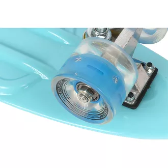Pennyboard ENERO BABY BLUE, 56 cm cu roți cu LED
