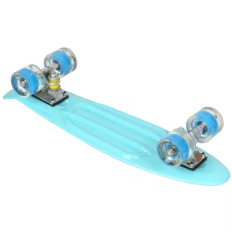 Pennyboard ENERO BABY BLUE, 56 cm cu roți cu LED