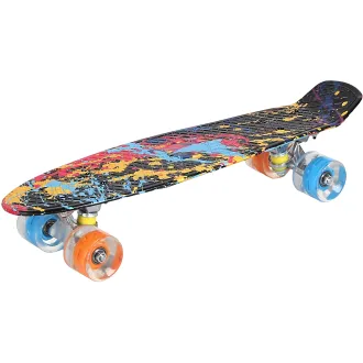 Pennyboard ENERO SPLASH, 56 cm cu roți cu LED-uri