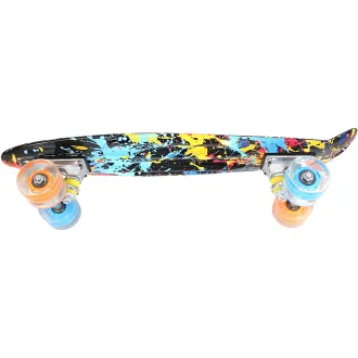 Pennyboard ENERO SPLASH, 56 cm cu roți cu LED-uri