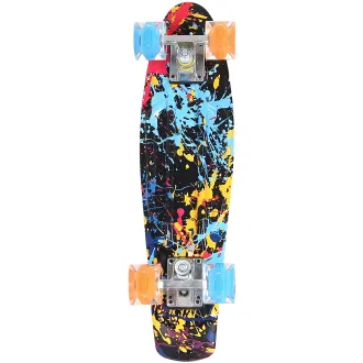Pennyboard ENERO SPLASH, 56 cm cu roți cu LED-uri