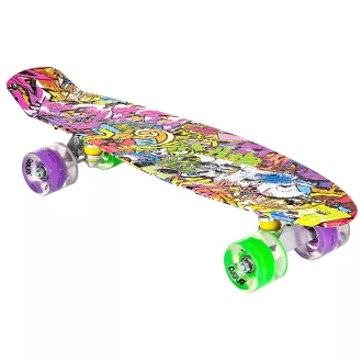 Pennyboard ENERO 56cm cu roți LED, VINTAGE