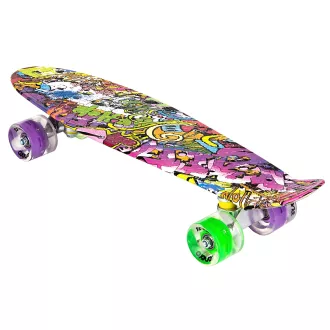 Pennyboard ENERO 56cm cu roți LED, VINTAGE