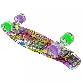 Pennyboard ENERO 56cm cu roți LED, VINTAGE