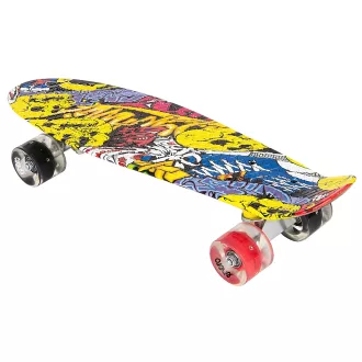 Pennyboard ENERO STREET-ART, 56 cm cu roti LED