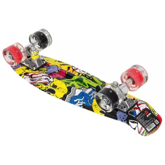Pennyboard ENERO STREET-ART, 56 cm cu roti LED
