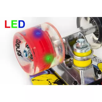 Pennyboard ENERO STREET-ART, 56 cm cu roti LED
