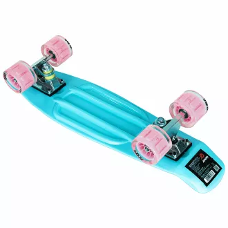 Pennyboard ENERO AZURE, 56 cm cu roti LED