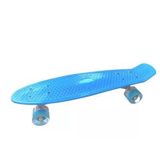 Pennyboard cu roți cu LED-uri, 56 cm ALBASTRU deschis Pennyboard cu roți cu LED-uri, 56 cm ALBASTRU deschis